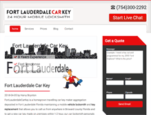 Tablet Screenshot of fortlauderdalecarkey.com